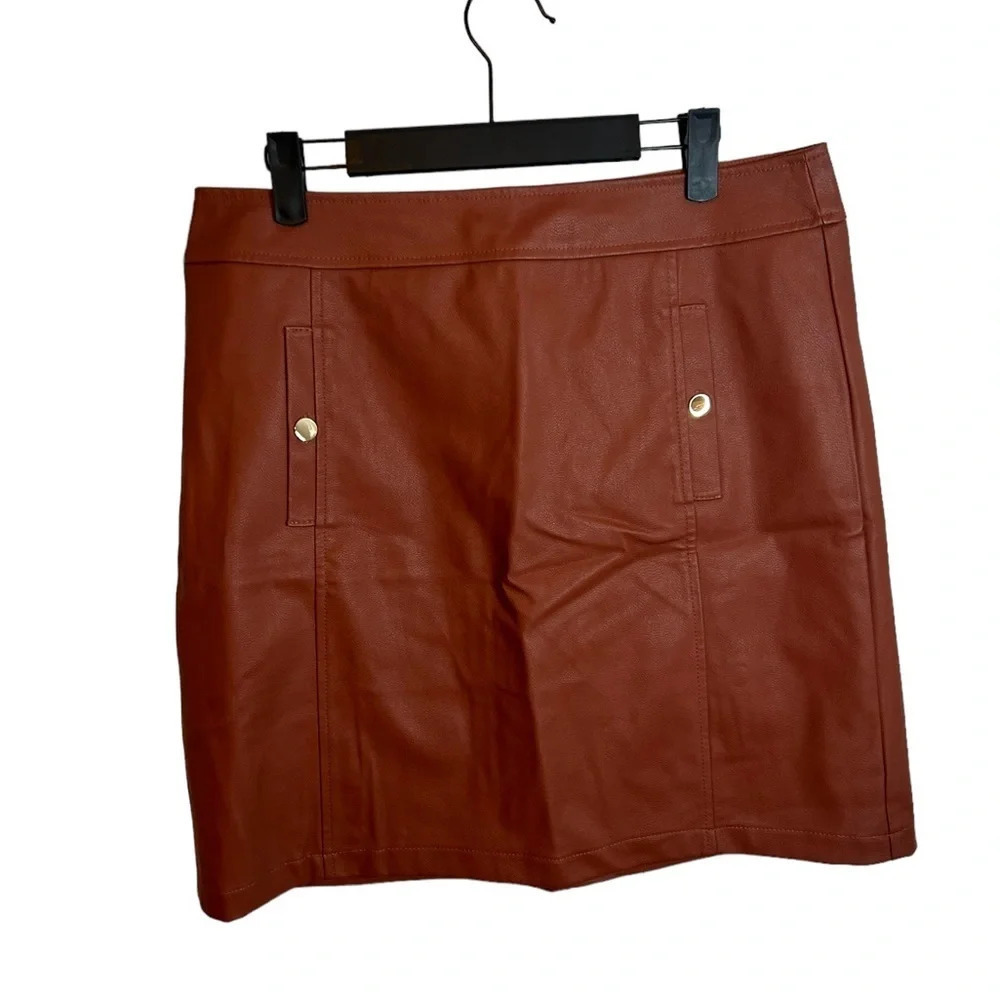 NWT LOFT SIENNA FAUX LEATHER SKIRT